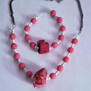 Coral & Lava Stone Set